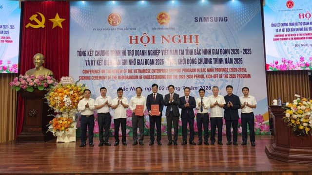 Bắc Ninh hợp tác Samsung phát triển công nghiệp hỗ trợ 2026-2030